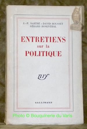 Bild des Verkufers fr Entretiens sur la politique. zum Verkauf von Bouquinerie du Varis