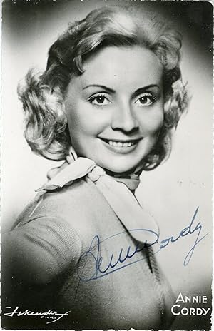"Annie CORDY" Photo originale dédicacée (COLUMBIA années 50)