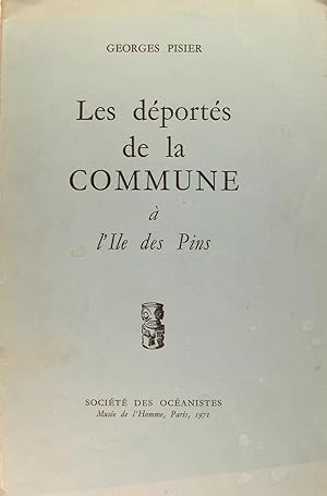 Seller image for Les dports de la Commune  l'le des Pins 1872-1880. for sale by Philippe Lucas Livres Anciens
