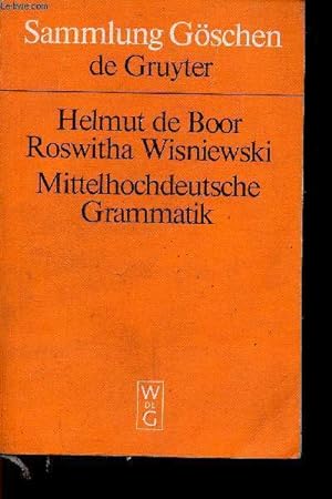 Bild des Verkufers fr Mittelhochdeutsche Grammatik zum Verkauf von Le-Livre