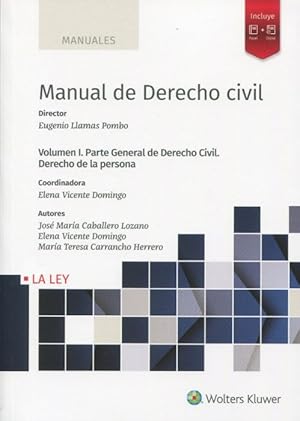 Seller image for Manual de derecho civil, I. Parte general de derecho civil. Derecho de la persona for sale by Vuestros Libros