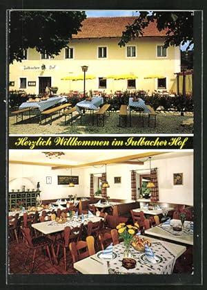 Bild des Verkufers fr Ansichtskarte Julbach, Gasthaus Julbacher Hof in zwei Ansichten zum Verkauf von Bartko-Reher