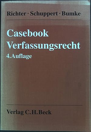 Imagen del vendedor de Casebook Verfassungsrecht. a la venta por books4less (Versandantiquariat Petra Gros GmbH & Co. KG)
