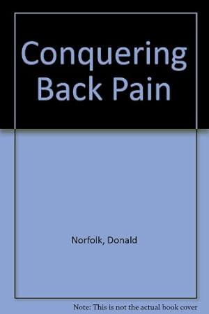 Immagine del venditore per Conquering Back Pain venduto da WeBuyBooks