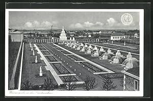 Bild des Verkufers fr Ansichtskarte Dsseldorf, Grosse Reichsausstellung Schaffendes Volk 1937, Wasserspiele in der Gartenschau zum Verkauf von Bartko-Reher