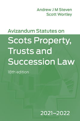 Bild des Verkufers fr Avizandum Statutes on the Scots Law of Property, Trusts & Succession: 2021-2022 (Paperback or Softback) zum Verkauf von BargainBookStores