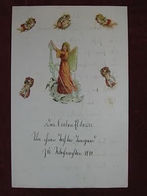 Selbstgefertigter Weihnachtsbrief, den lieben Eltern von ihrer Tochter zu Weihnachten 1914.