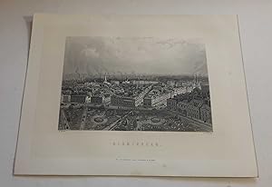City of Birmingham (Original 1884 Steel Engraving)