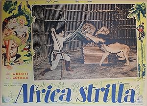 "ABBOTT & COSTELLO en AFRIQUE / ABBOTT & COSTELLO IN AFRICA" (AFRICA STRILLA) Réalisé par Charles...