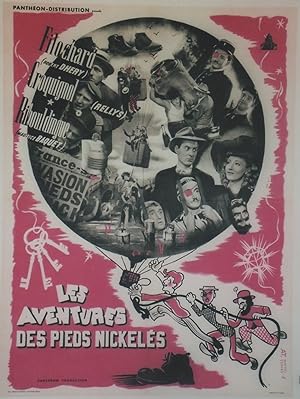 "LES AVENTURES DES PIEDS NICKELÉS" Réalisé par Marcel ABOULKER en 1948 d'après l'oeuvre de Louis ...