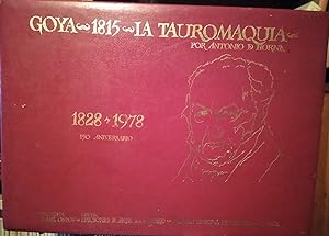 GOYA - 1815 - LA TAUROMAQUIA por Antonio de Horna 1828-1978 - 150 Aniversario (INCOMPLETO FALTAN ...