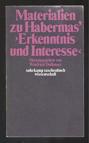Imagen del vendedor de Materialien zu Habermas' "Erkenntnis und Interesse". a la venta por Versandantiquariat Markus Schlereth