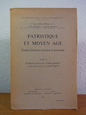 Patristique en moyen age. Études d'histoire littéraire et doctrinale. Tome II: Introduction et co...