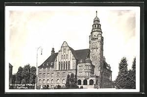 Ansichtskarte Wittenberge /Pdm., Rathaus