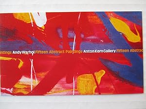 Image du vendeur pour Andy Warhol Fifteen Abstract Paintings Anton Kern Gallery 1998 Exhibition invite postcard mis en vente par ANARTIST