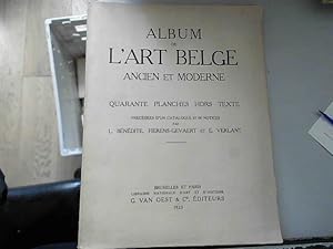 Immagine del venditore per Album De L'art Belge Ancien Et Moderne venduto da JLG_livres anciens et modernes