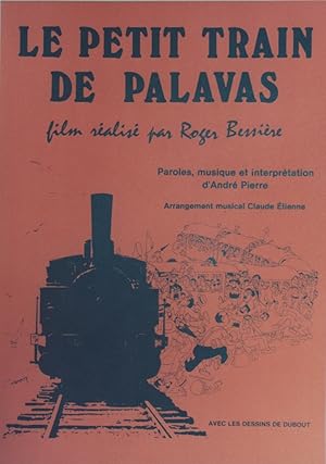 "LE PETIT TRAIN DE PALAVAS" Film réalisé par Roger BESSIÈRE en 1970 / Affiche originale entoilée ...