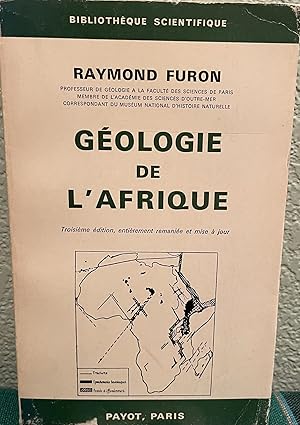 Image du vendeur pour Geologie De L'Afrique (French Language) mis en vente par Crossroads Books