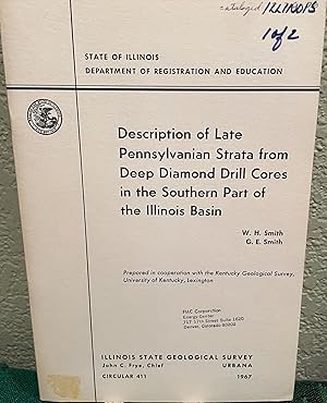 Seller image for Description of late Pennsylvanian strata from deep diamond drill cores in the southern part of the Illinois Basin for sale by Crossroads Books