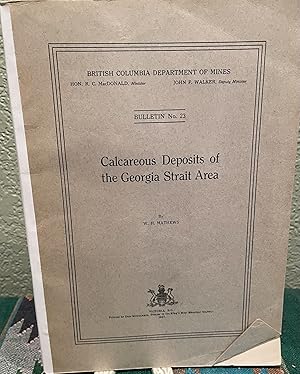 Immagine del venditore per Calcareous deposits of the Georgia Strait area venduto da Crossroads Books