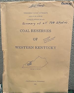 Image du vendeur pour Coal Reserves of Western Kentucky Plates Only mis en vente par Crossroads Books