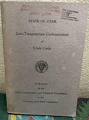 Imagen del vendedor de Low-Temperature Carbonization of Utah Coals a la venta por Crossroads Books