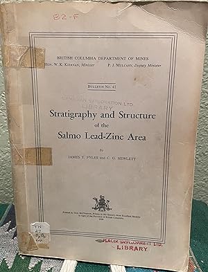 Image du vendeur pour STRATIGRAPHY AND STRUCTURE OF THE SALMO LEAD-ZINC AREA Text Only mis en vente par Crossroads Books