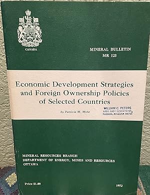 Economic Development Strategies and Foreign Ownership Policies of Selected Countries