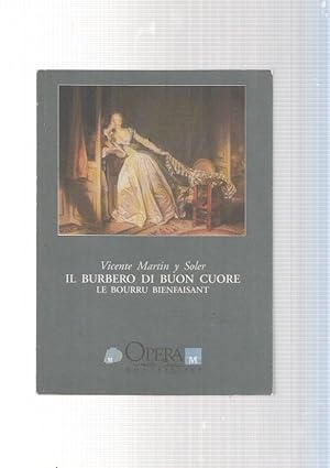 Imagen del vendedor de Il Burbero di buon cuore. Le bourru bienfaisant. Opera -Comedie a la venta por El Boletin