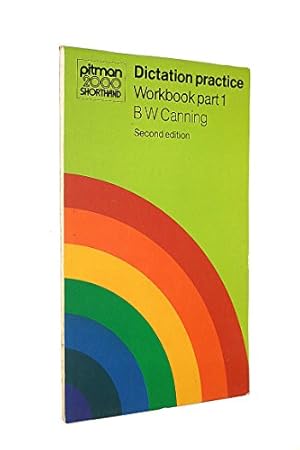 Seller image for Pitman 2000 Dictation Practice Workbook Part 1 (Pitman 2000 Shorthand) for sale by WeBuyBooks