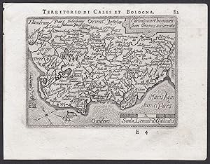 Immagine del venditore per Territorio di Cales et Bologna / Caletensiumet bononiensium ditiones accurata" - Calais Boulogne-sur-Mer gravure carte Karte map / Atlas / Epitome / Theatro del Mondo venduto da Antiquariat Steffen Vlkel GmbH