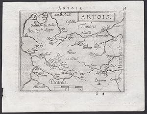 Immagine del venditore per Artois" - Artois Pas-de-Calais carte Karte map / Atlas / Epitome / Theatro del Mondo venduto da Antiquariat Steffen Vlkel GmbH