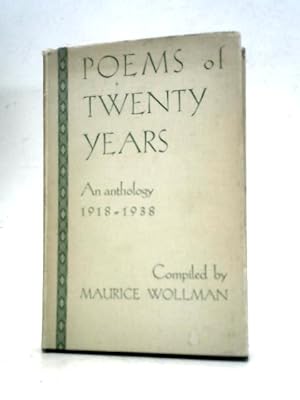 Bild des Verkufers fr Poems of Twenty Years ~ An Anthology 1918-1938 zum Verkauf von World of Rare Books