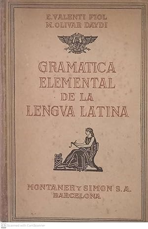 Imagen del vendedor de Gramtica elemental de la lengua latina a la venta por Llibres Capra