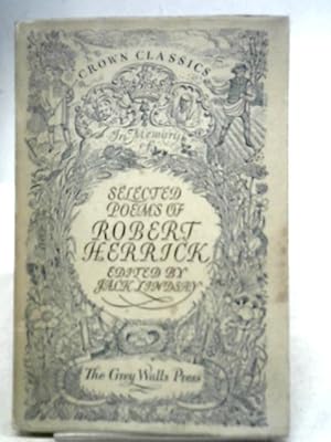 Bild des Verkufers fr Poems Selected zum Verkauf von World of Rare Books