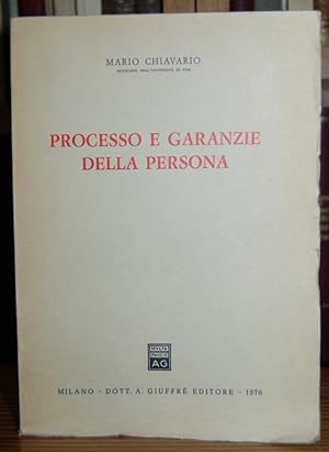 Immagine del venditore per PROCESSO E GARANZIE DELLA PERSONA venduto da Fbula Libros (Librera Jimnez-Bravo)
