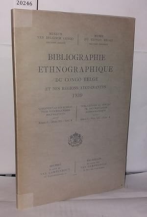 Bibliographie ethnographique du Congo belge et des régions avoisinantes 1939