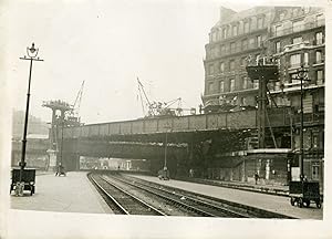 "RECONSTRUCTION DU PONT DE L'EUROPE RUE DE LONDRES 1931" Photo de presse originale par Henri MANU...