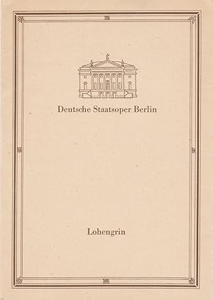 Imagen del vendedor de Programmheft Richard Wagner LOHENGRIN Premiere 30. April 1983 a la venta por Programmhefte24 Schauspiel und Musiktheater der letzten 150 Jahre