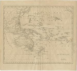 Imagen del vendedor de Antique Map of Australia by Laarman (c.1840) a la venta por Bartele Gallery - The Netherlands