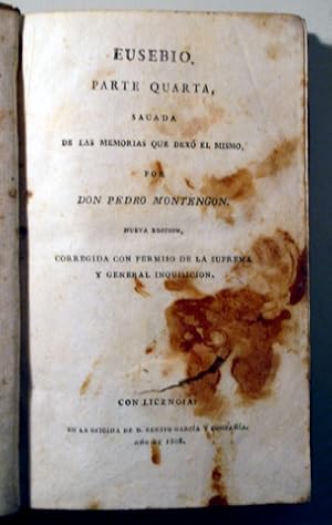 Imagen del vendedor de EUSEBIO. Parte cuarta - Madrid 1808 a la venta por Llibres del Mirall