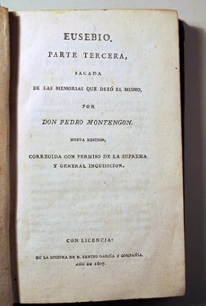 Imagen del vendedor de EUSEBIO. Parte tercera - Madrid 1807 a la venta por Llibres del Mirall