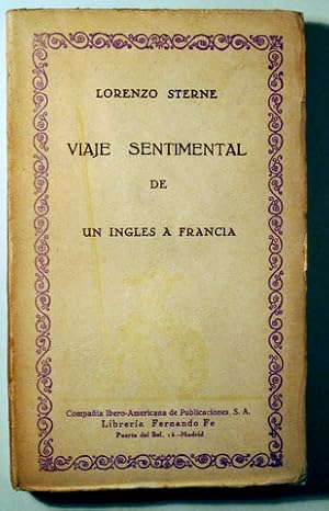 Imagen del vendedor de VIAJE SENTIMENTAL DE UN INGLS A FRANCIA - Madrid c. 1920 a la venta por Llibres del Mirall