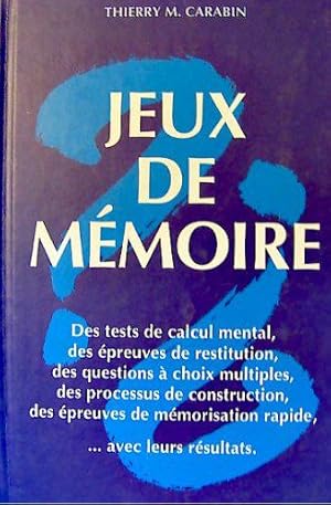 Image du vendeur pour Jeux de memoire mis en vente par JLG_livres anciens et modernes