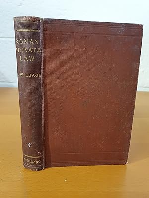 Seller image for Roman Private Law Founded on the 'Institutes' of Gaius and Justinian for sale by D & M Books, PBFA
