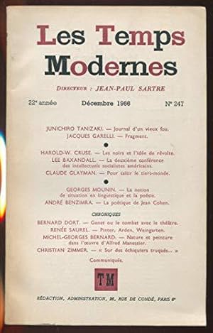 Bild des Verkufers fr LES TEMPs MODERNES N 247 - JUNICHIRO TANIZAKI. - zum Verkauf von JLG_livres anciens et modernes