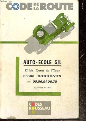 Image du vendeur pour Code de la route mis en vente par Le-Livre