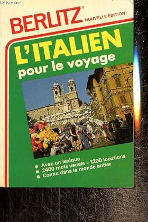 Bild des Verkufers fr L'Italien pour le Voyage zum Verkauf von Le-Livre