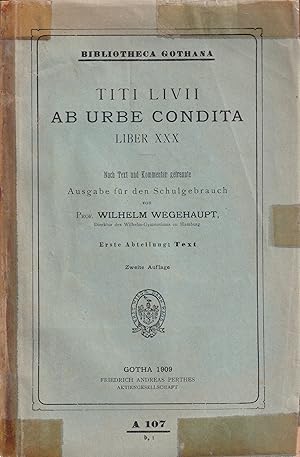 Bild des Verkufers fr Titi Livii ab Urbe Condita Liber XXX zum Verkauf von Clivia Mueller