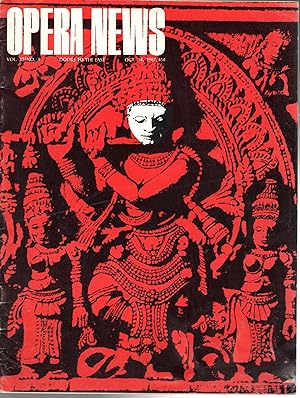 Seller image for Opera News: Volume 32, No.3; October 14, 1967 for sale by Dorley House Books, Inc.